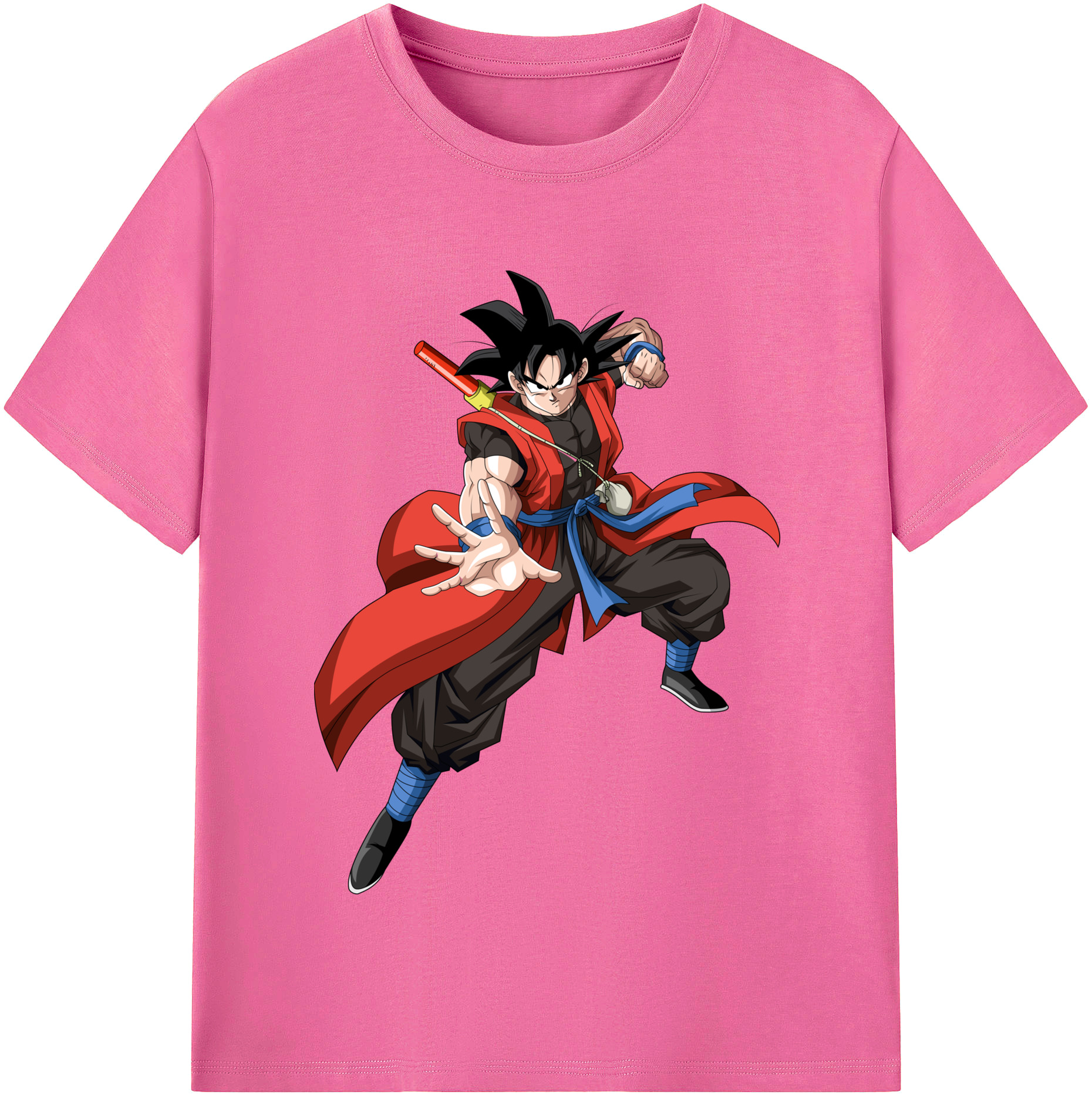 （画像用） ドラゴンボール 孫悟空（そん ごくう）Son Goku カカロット DRAGON BALL Kakarotto レディースカジュアルプリントTシャツ（綿100％）